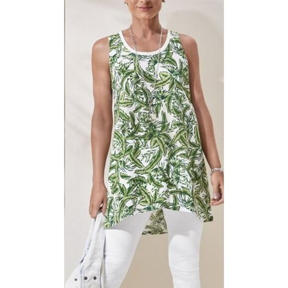 CAbi Mini Tunic Dress Women XS Paradise CoverUp Beach Resort Coastal Swim - Picture 1 of 9